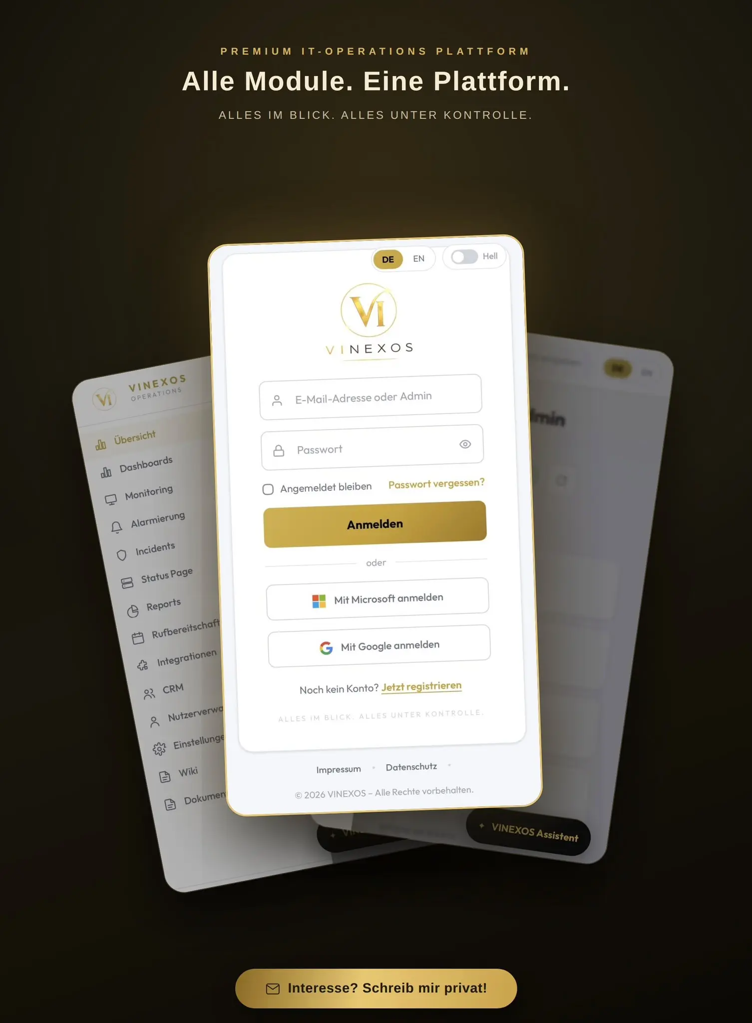 VINEXOS Dashboard